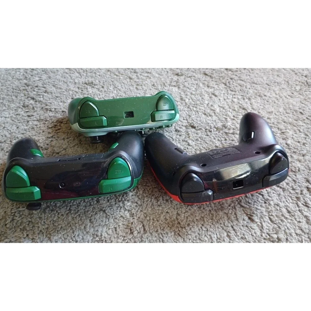 Lot Of 3 Nintendo Switch Controllers For Parts Only Zelda And Pikachu